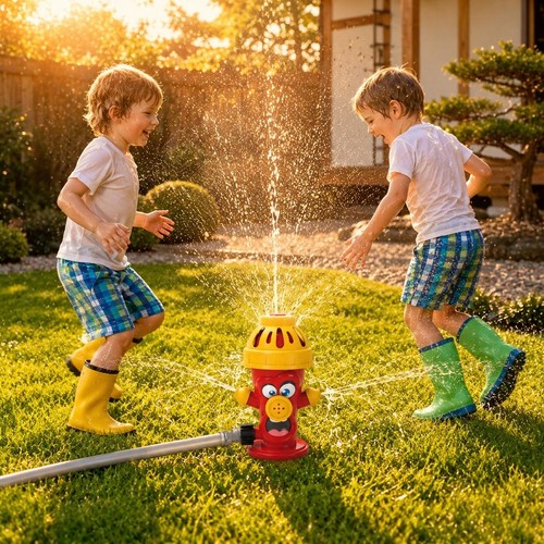 Fire hydrant garden sprinkler - fire,