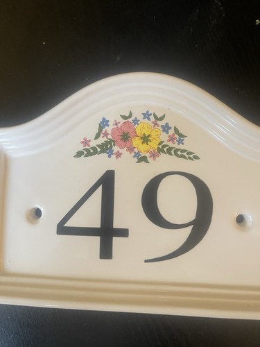 Ceramic house sign numbers for - sign,