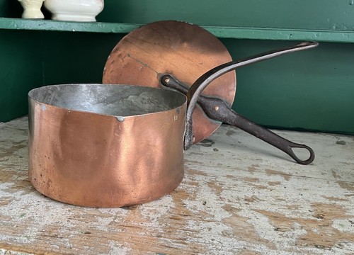 Antique french copper cooking - copper,