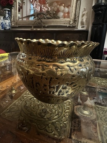 Antique brass round - antique,