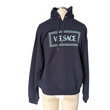 VERSACE MEN'S BLUE COTTON