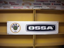 OSSA Trials Motorcycle Workshop Garage Banner Wall Display Twin Shock Bike