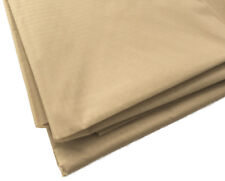 Beige Waterproof Rip Stop Ripstop Fabric Nylon Look Material Cover 150cm Wide