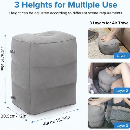 Inflatable airplane foot rest - inflatable,