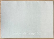 AUDI COUPE S2 Large Format Car Publicity Information Pack  Undated GERMAN TEXT