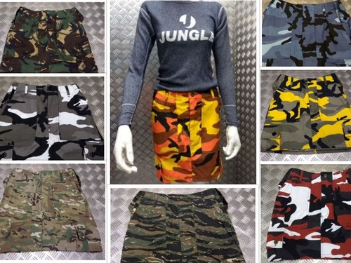 Style combat cargo - skirts, camo