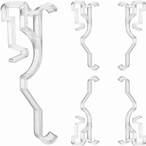 Valance clips 6pcs clear - 6pcs,