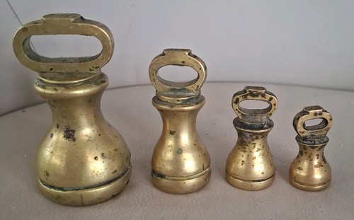 Set vintage brass bell - 4,