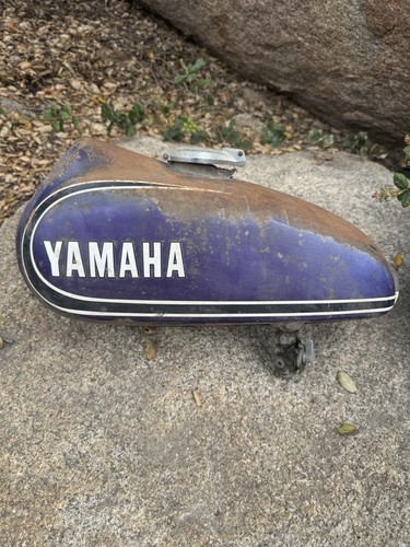 Vintage yamaha motorcycle gas - vintage,