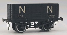 VINTAGE KIT BUILT O GAUGE 7 PLANK N N BLACK 12T OPEN WAGON CARDIFF MODEL 261