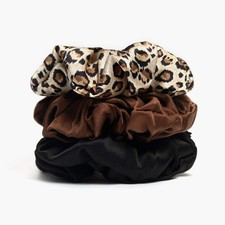 3Pack Silk Scrunchies For Hair