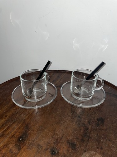 Pair nespresso glass cups - of,