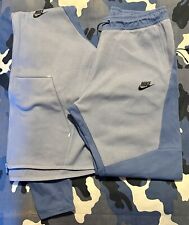 Nike Tech Fleece Tracksuit OG, Light Blue/ Blue, Size SMALL.