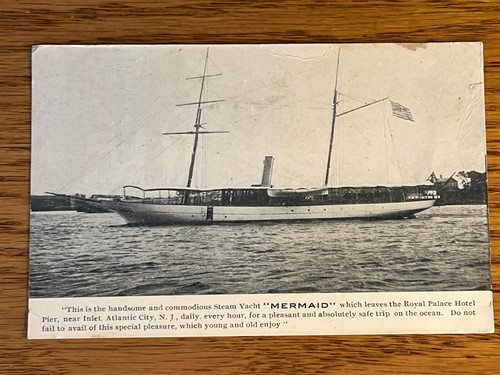 Ship steam yacht mermaid - ship,,