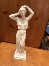 Vintage Greek Goddess Figurine Statue Alabaster Venus Victus Tanagra
