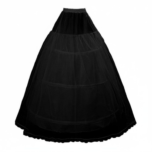 Mesh petticoat layered waist - mesh,