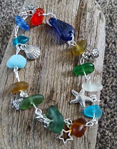 Multicolour seaham sea glass - ,