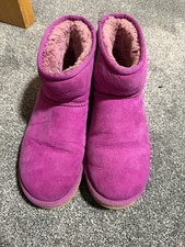 UGG® AUSTRALIA CLASSIC MINI HOT PINK SHEEPSKIN BOOTS UK 7.5 EU 40