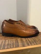 Chamaripa Tan Brogue-style Elevator Shoes Size 9 UK Excellent Condition