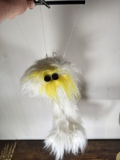 Vintage 90s Vizi Marionette Puppet White And Yellow