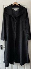johnstons coat 22 dark grey 100% cashmere midi long length