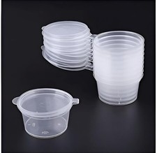 25x Small 1oz Clear Pots with