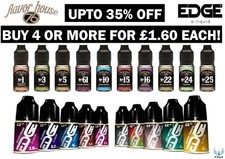 10ml Edge E Liquid Flavor House Vape Juice Flavour No Nic 3 6 12 18 mg SHORTDATE