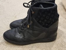 Louis Vuitton Wedge Platform Snickers Size Uk5.5 Eu 38½ Black 