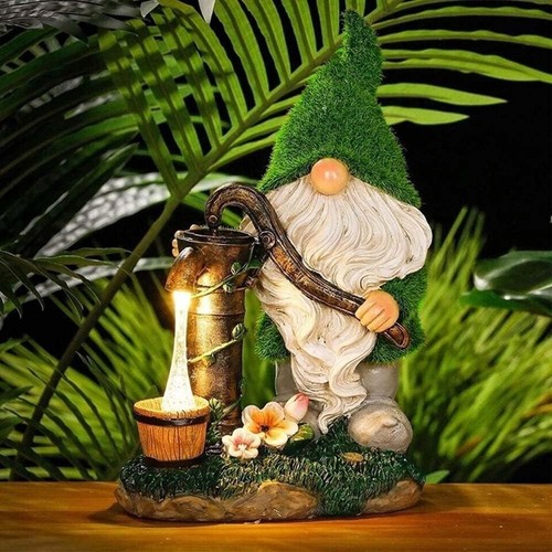 Solar led gnome - led, ornament