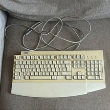 Vintage Retro IBM Wired Computer Keyboard Model KB-7353 PS2