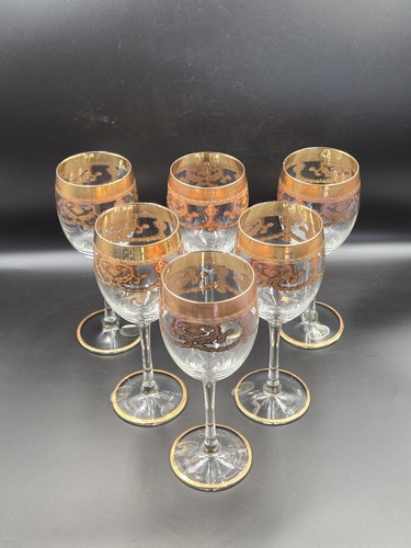 Vintage italian gold gilt wine - vintage,