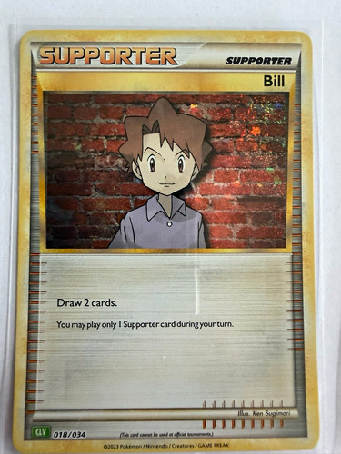 Pokémon tcg bill 018 034 - bill, 018/034