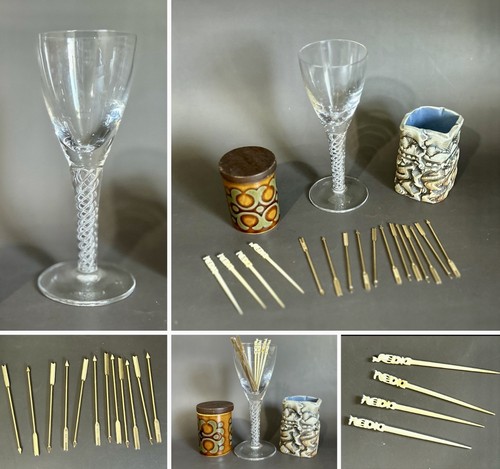 Vintage mcm cocktail bar gold - cocktail,
