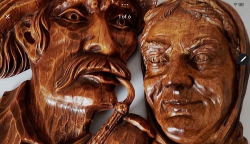 Pair swiss carved wall - pair,