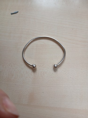 Sterling silver torque - sterling,
