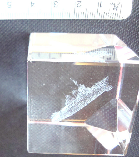 Laser etched crystal cut - laser, crystal/cut