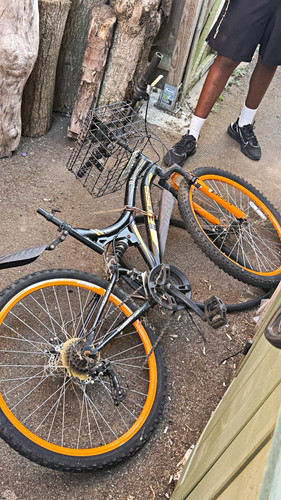 Black orange cruiser bike - black/orange,