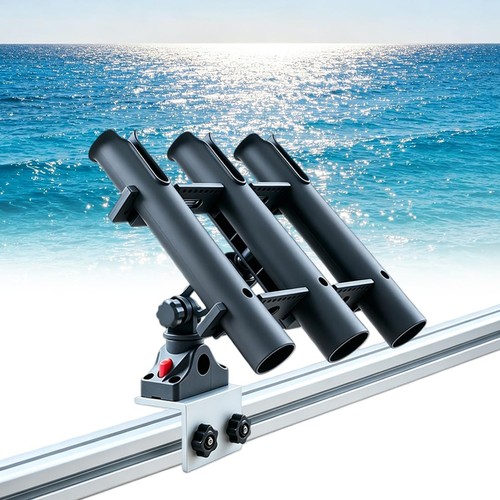 Pole fishing rod holder with - holder,