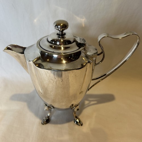 Antique silver plated teapot - silver,