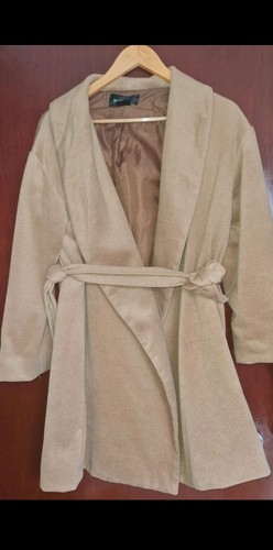 Camel waterfall coat tie - camel,