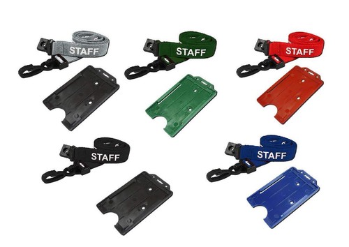 Staff printed lanyard - staff,