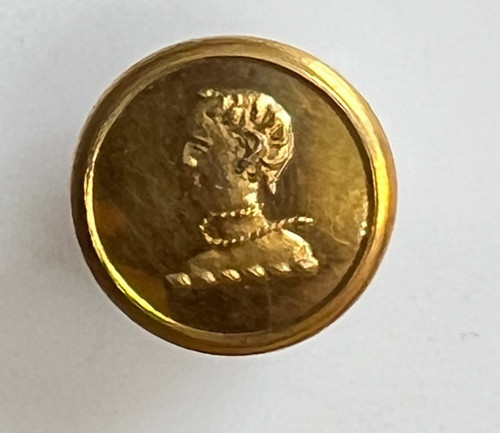 Antique livery button - button, gilt