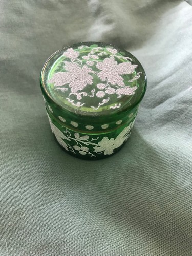Vintage minature green glass - minature,