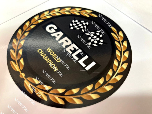 Garelli world champion badge - world,