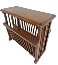 Vintage wooden magazine rack - vintage,