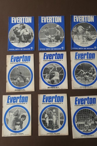 Everton match programmes 1970 - programmes,