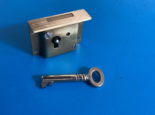 Antique brass half mortise - antique,