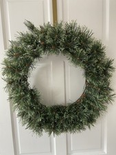 Green Christmas Wreath Large Double Ring