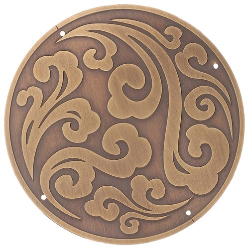Metal carved decor applique - metal,