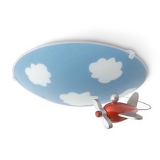 Philips Kids Bedroom Ceiling Light (with Clouds And Hanging Airplane)